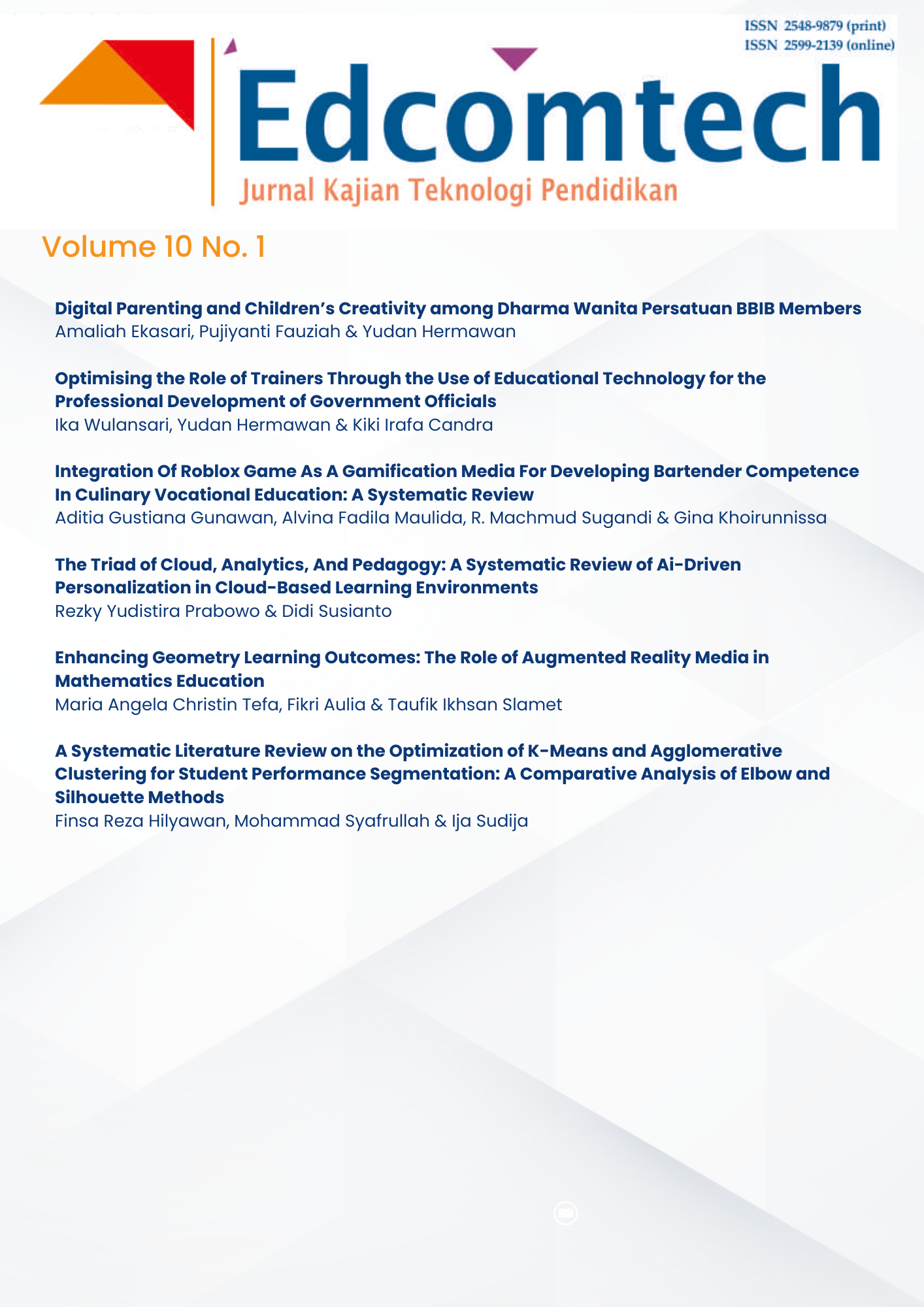 					View Vol. 10 No. 1 (2025)
				